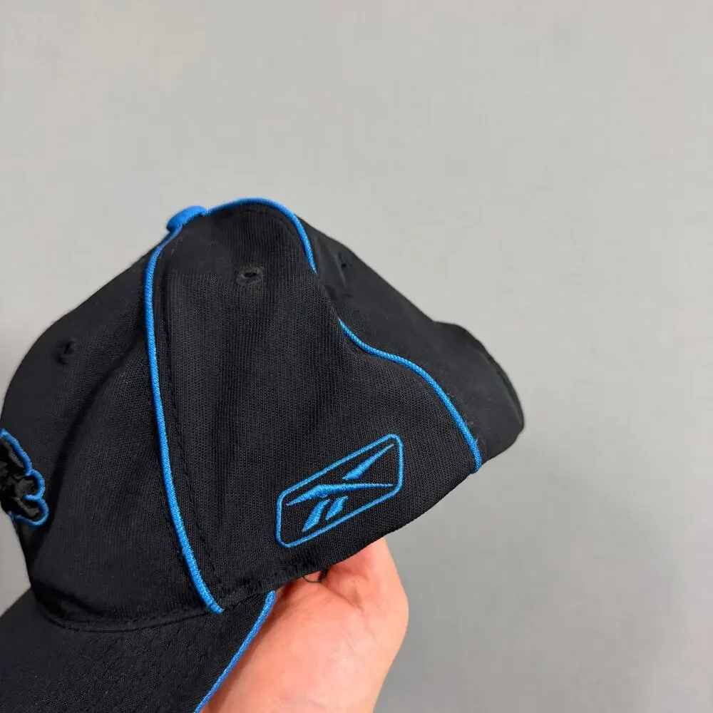 Vintage Detroit Lions Hat Reebok Cap Youth Kids Black Blue Y2K Football 2000s
